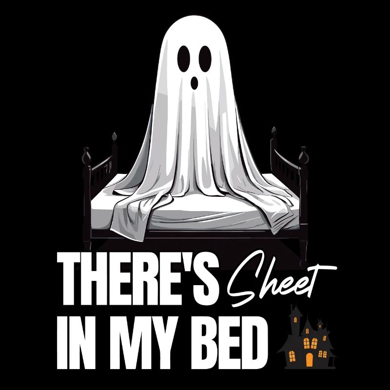 Drôle de dicton d’Halloween : il y a du drap dans mon lit