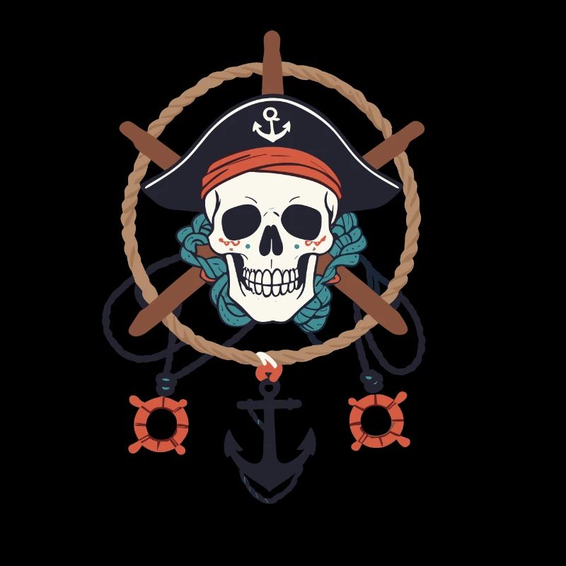 Funny Pirate Outfit Jolly Roger Design