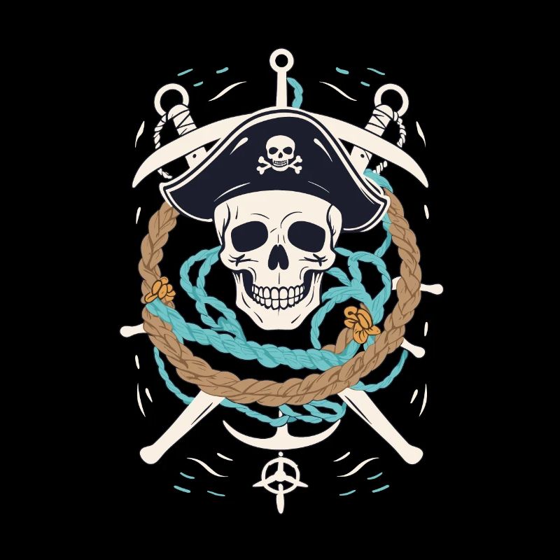 Funny Pirate Outfit Jolly Roger Design