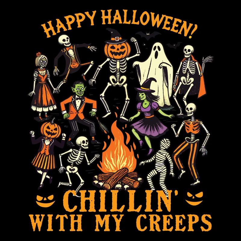Drôle HaHalloween Fun avec Chillin' Creeps