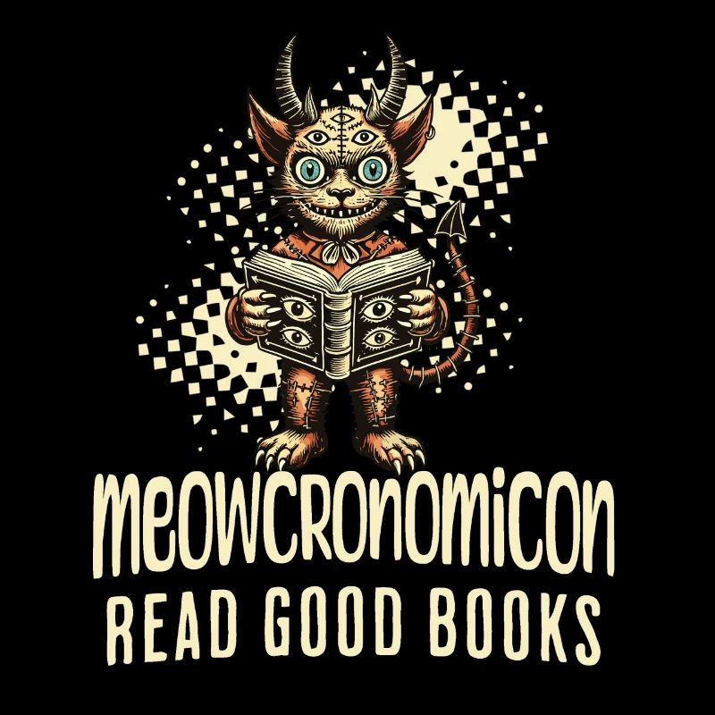Meowcrononomicon Read Good Books Cat