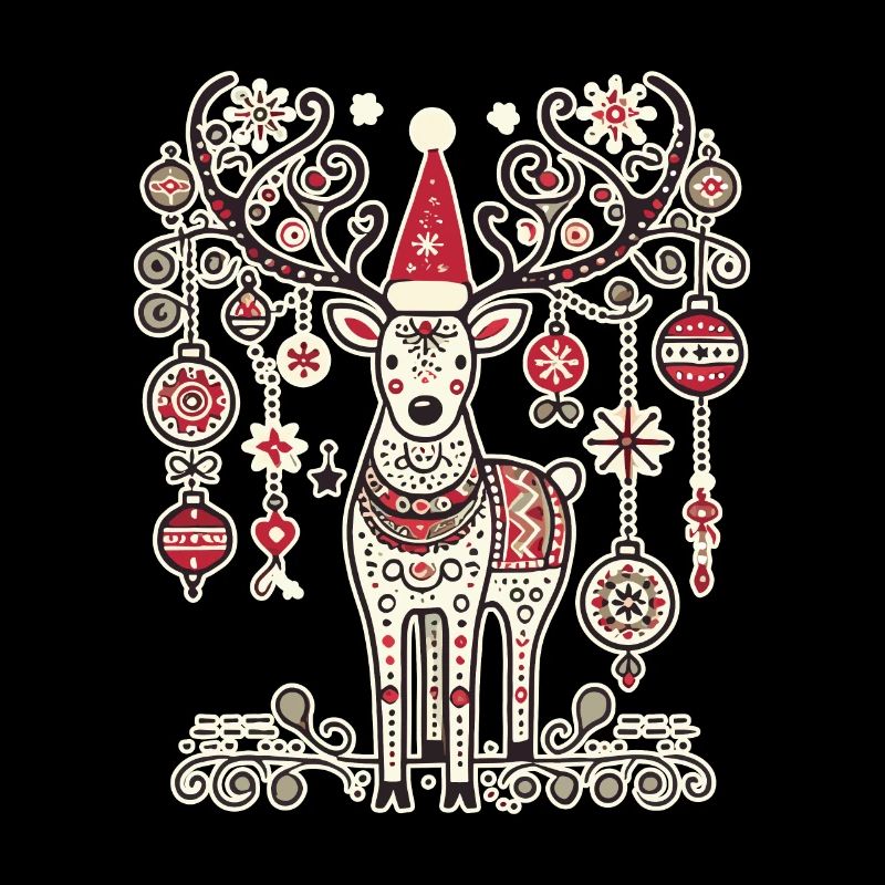 Christmas Vintage Reindeer Magic