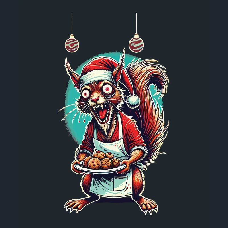 Weihnachtsstress Lustiges Mama Eichhörnchen