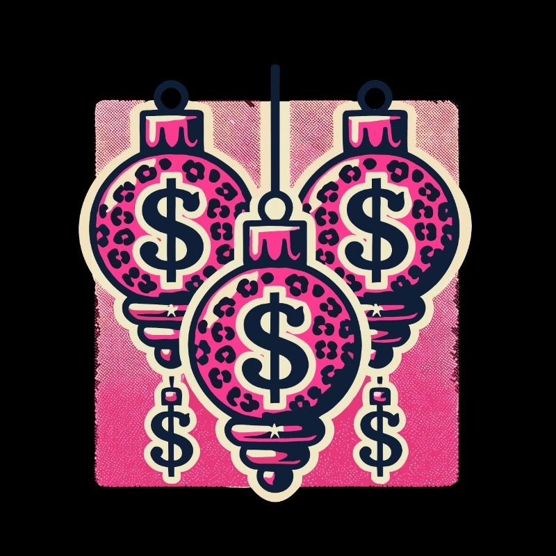 Christmas decorations with dollar signs