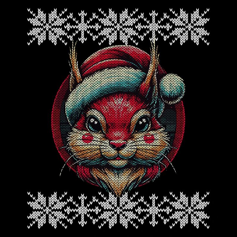 Fröhliches Weihnachts-Eichhörnchen-Motiv