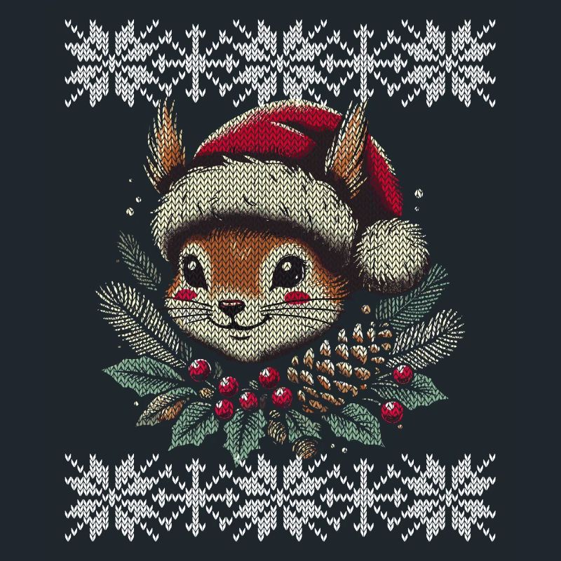 Christmas Squirrel Knitting Pattern