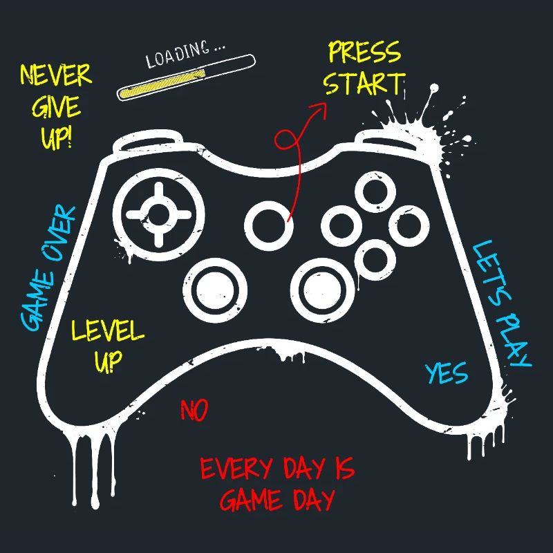 Gamer Controller Graffiti