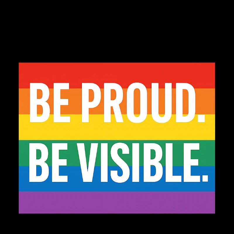 Regenbogen Pride Statement Design