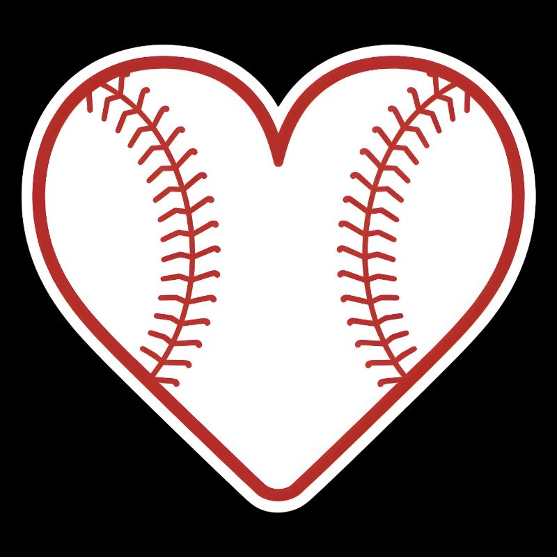 Baseball Herz Design Liebe Baseball