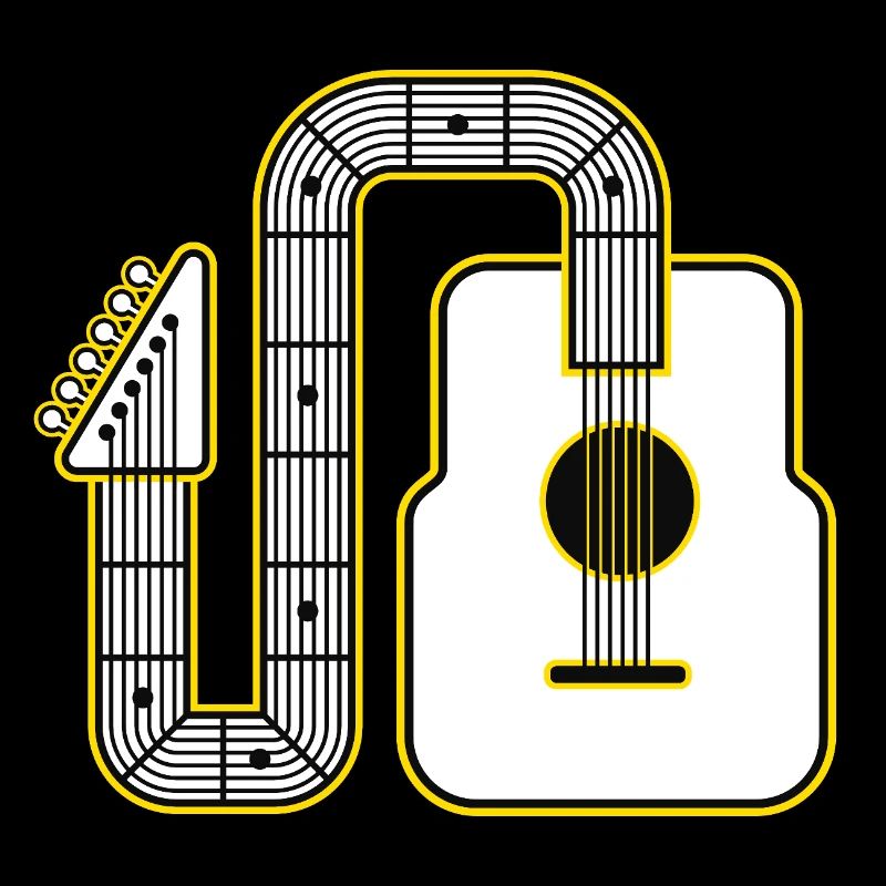 Art abstrait de la guitare