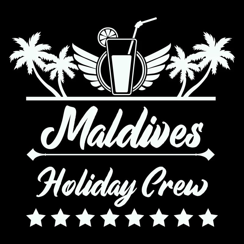 Équipe de vacances aux Maldives