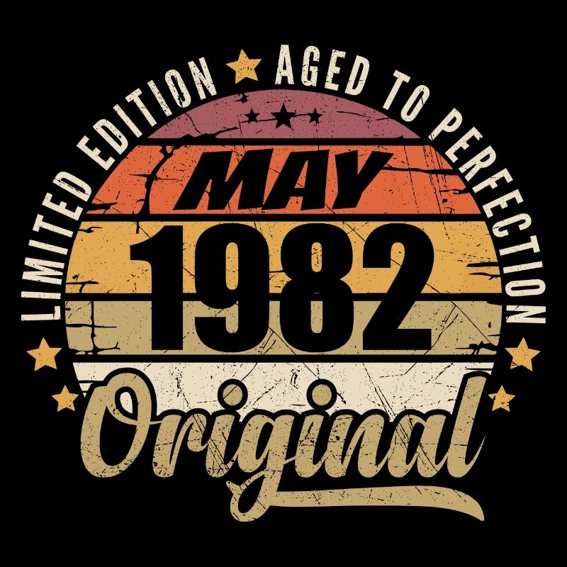 Design Vintage Mai 1982 Édition Limitée Mai 1982