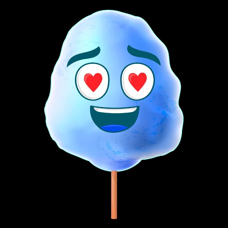 Barbe à papa bleu