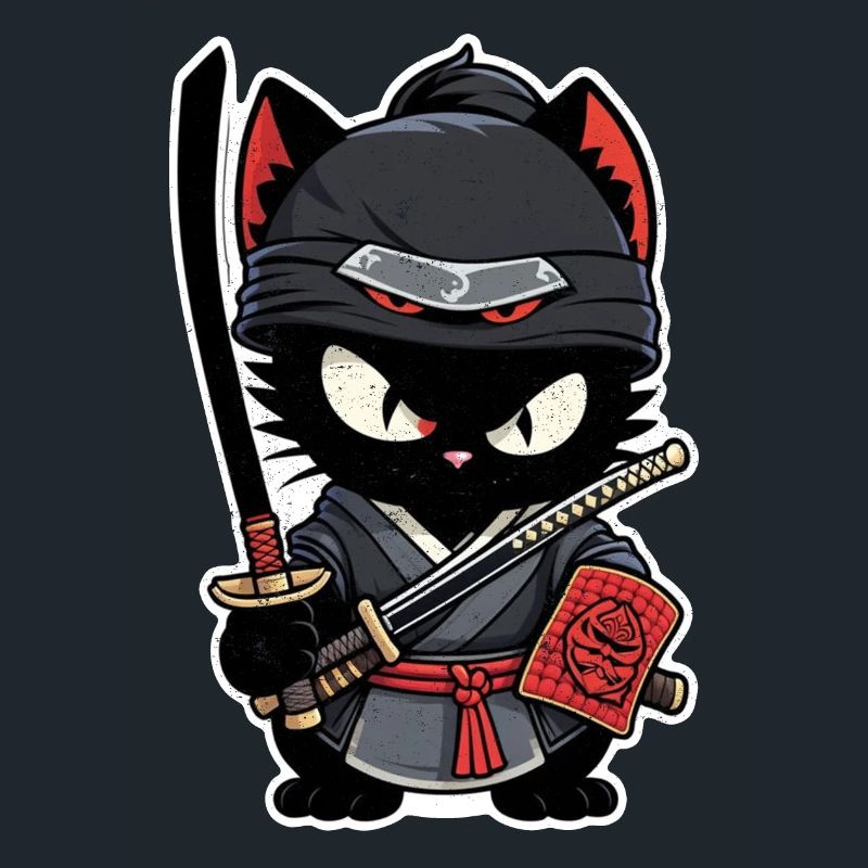 Ninja Katze - Samurai Kätzchen