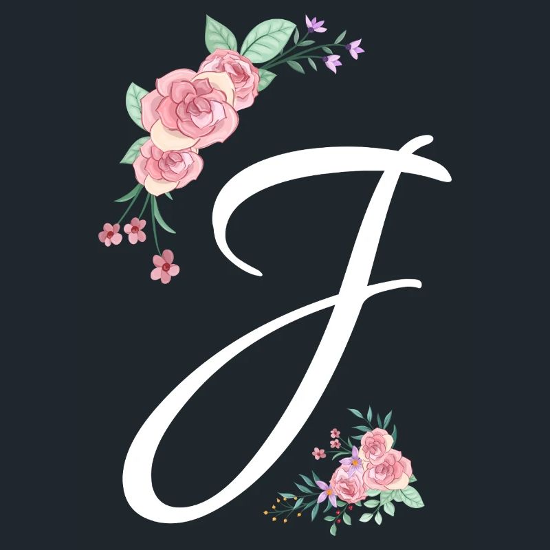 Buchstabe j Blumen