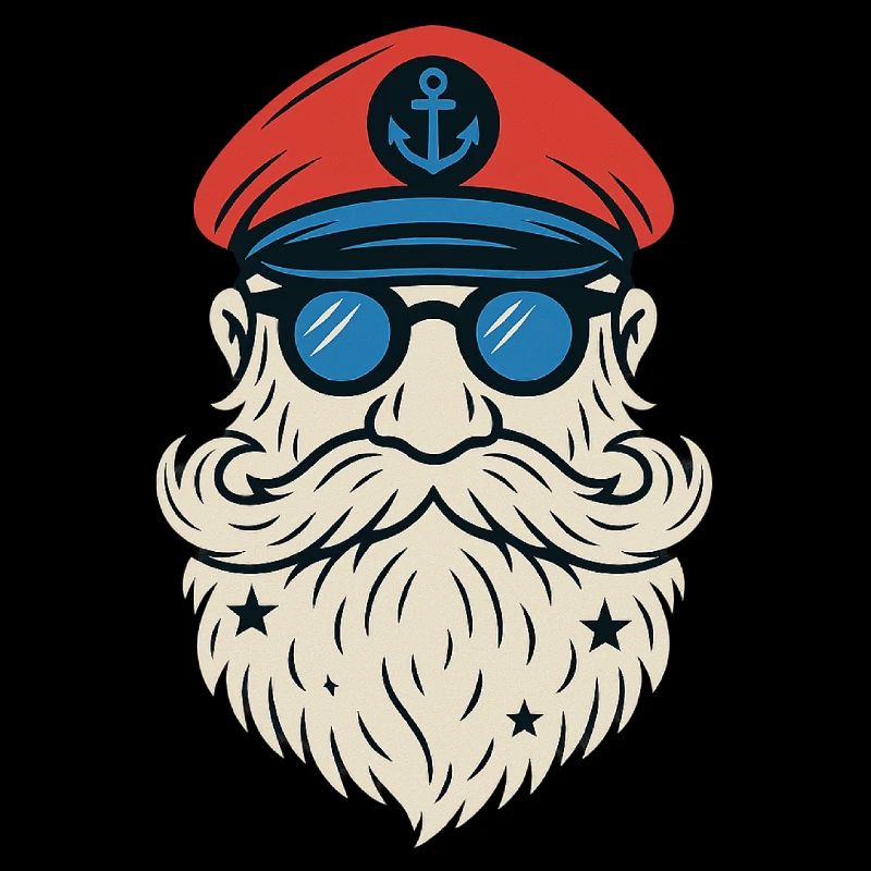 Hipster Rocker Bart Motorrad Totenkopf Geschenk