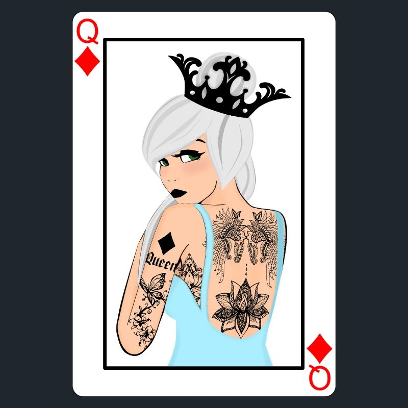 Punk Tile Lady Card