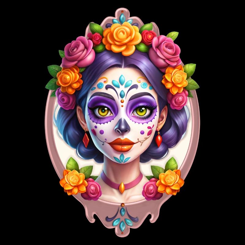 Mexikanischer Dia de Muertos Zuckerschädel