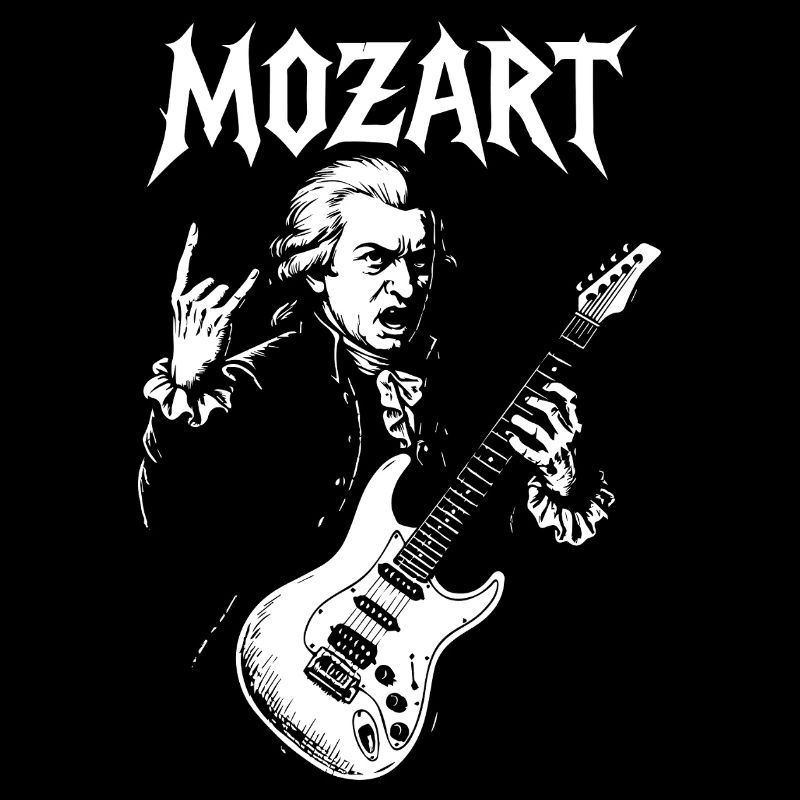 Mozart Rock Guitarist Tee