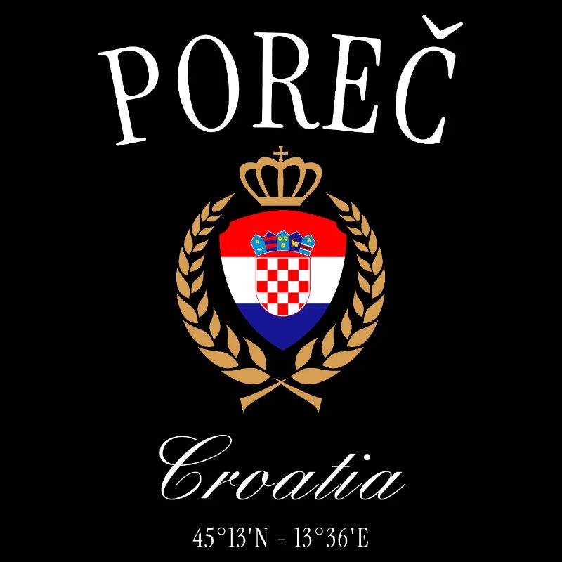 Poreč Kroatien Wappen Krone – Reise Souvenir