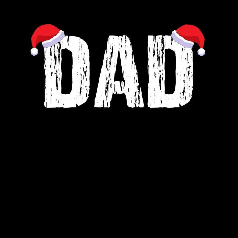 dad mit Weihnachtsmütze