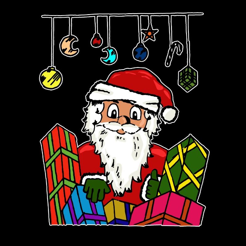 weihnachtsmann nikolaus geschenk shirt