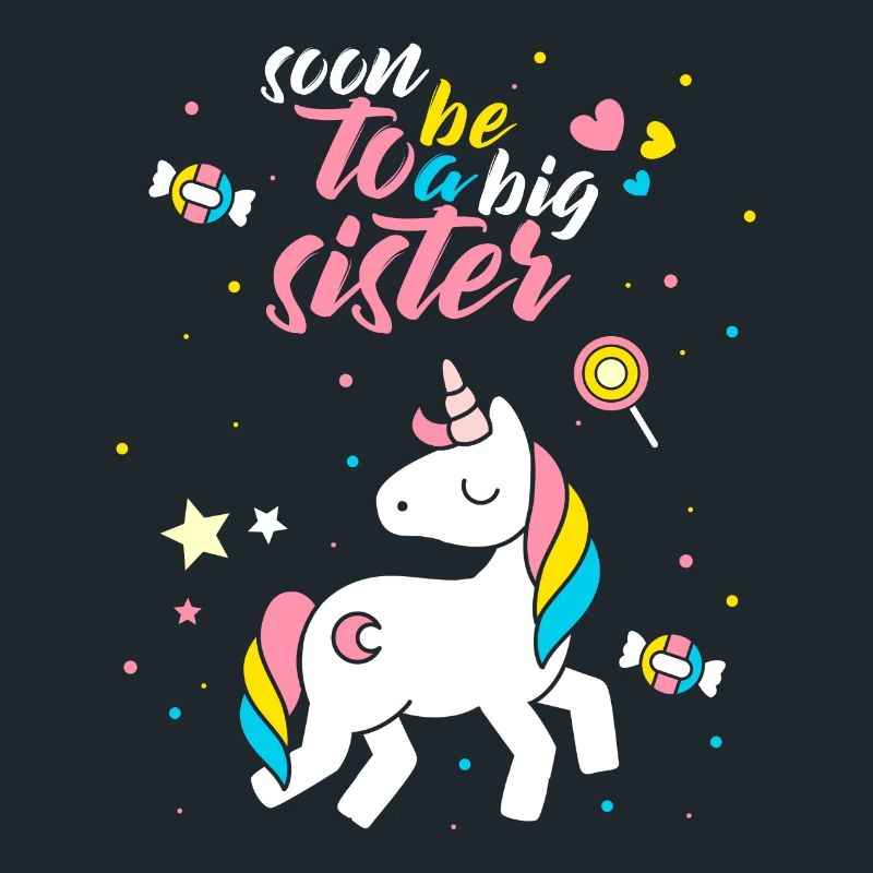 Ich werde große Schwester Einhorn Geschenk