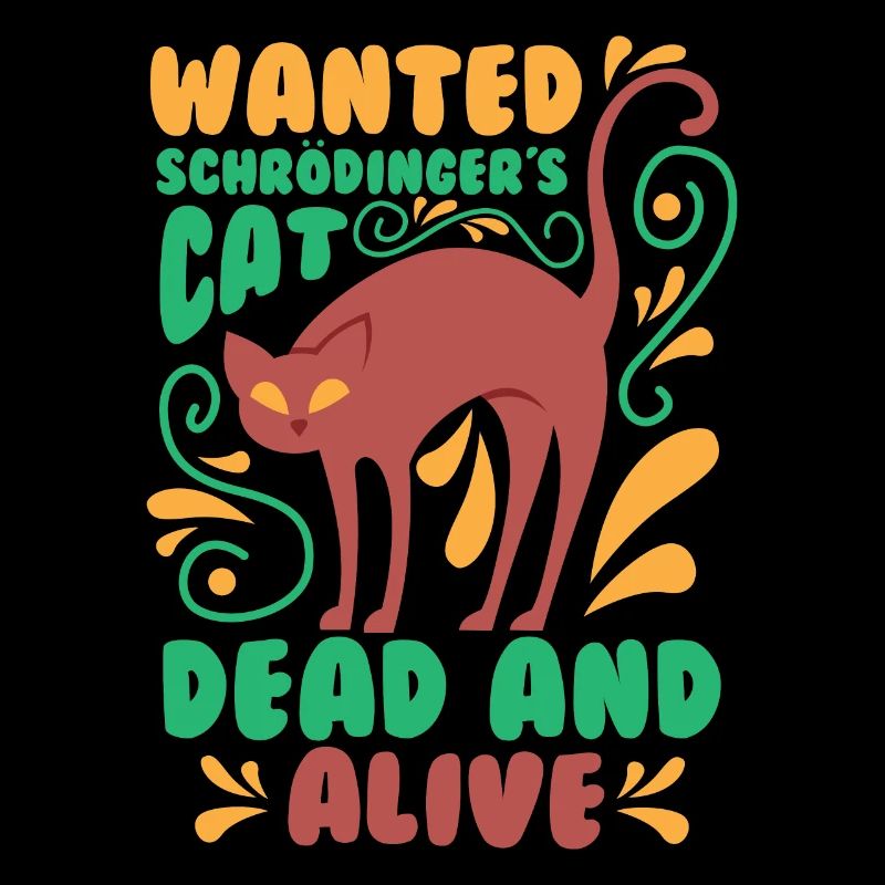 T-shirt Chat de Schrödinger - Physique Chats
