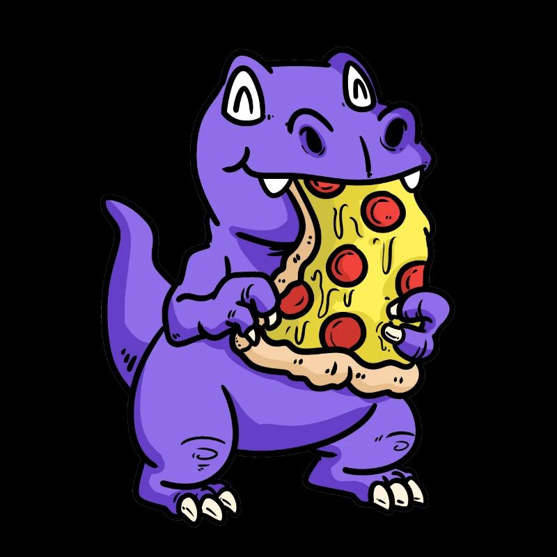 Petit dino sucré avec pizza enfant snacking bébé