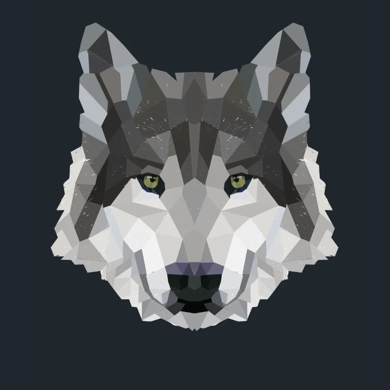 POLYGON WOLF WOLVES HUSKY PACK DOG PACK PACK