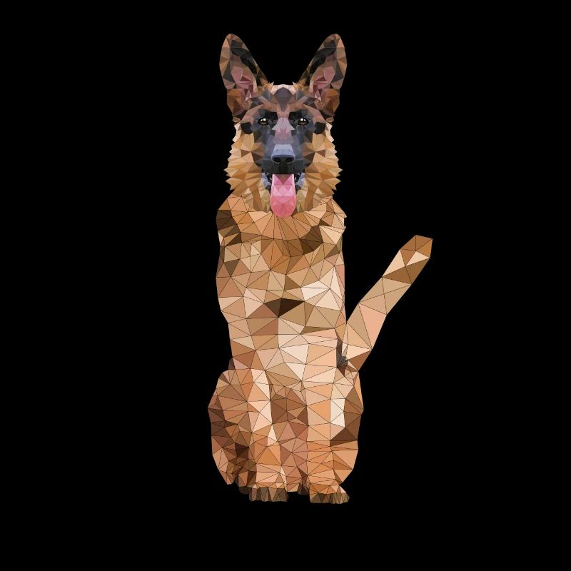 Polygon Schäferhund Hunderasse Rassehund Hund