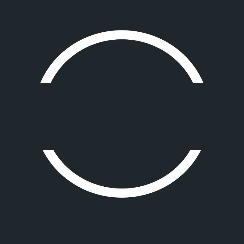 Half circle icon shared