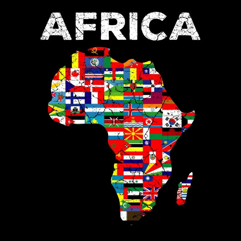 Fierté de drapeau africain de pays africain