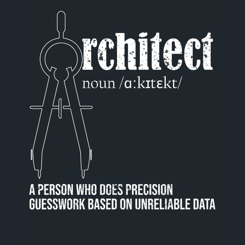 Cadeaux de définition d'architecte pour le tee-shirt d'architecte