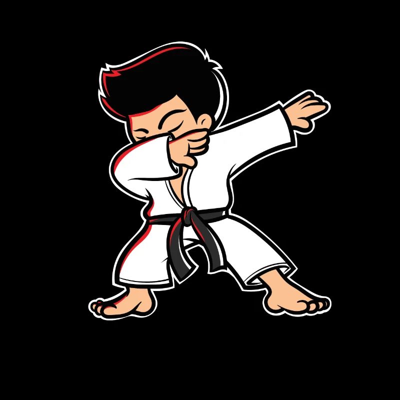 Karate Taekwondo Dabbing Junge Lustig Dab
