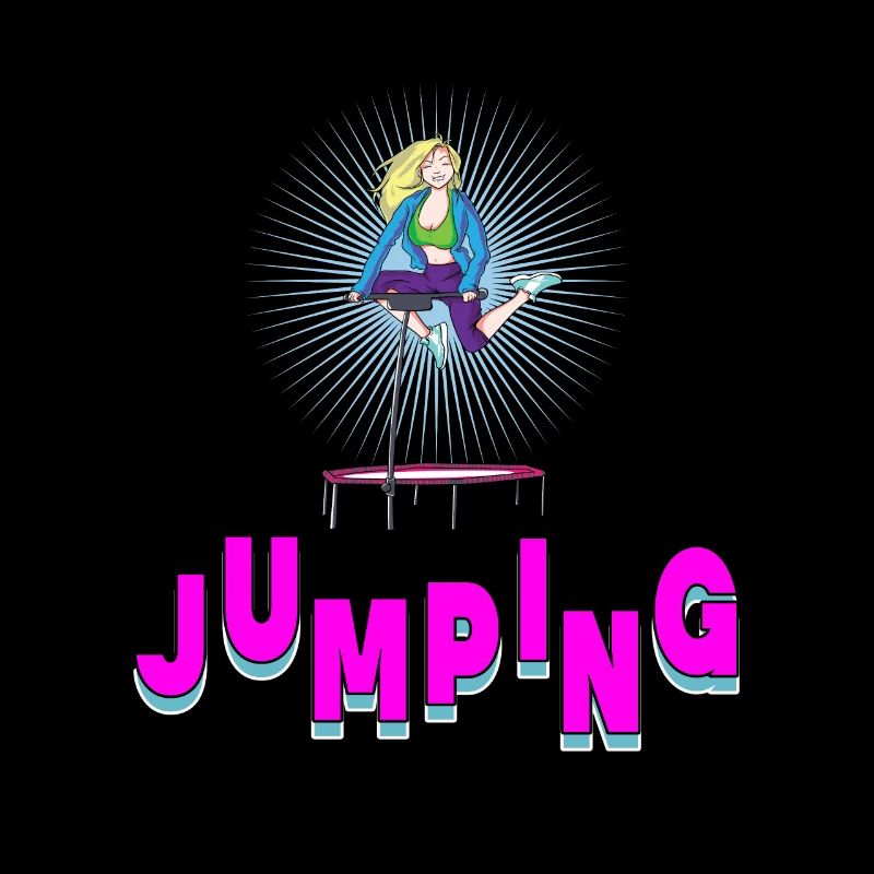 Jumping trampoline jumpstyle hopping sport