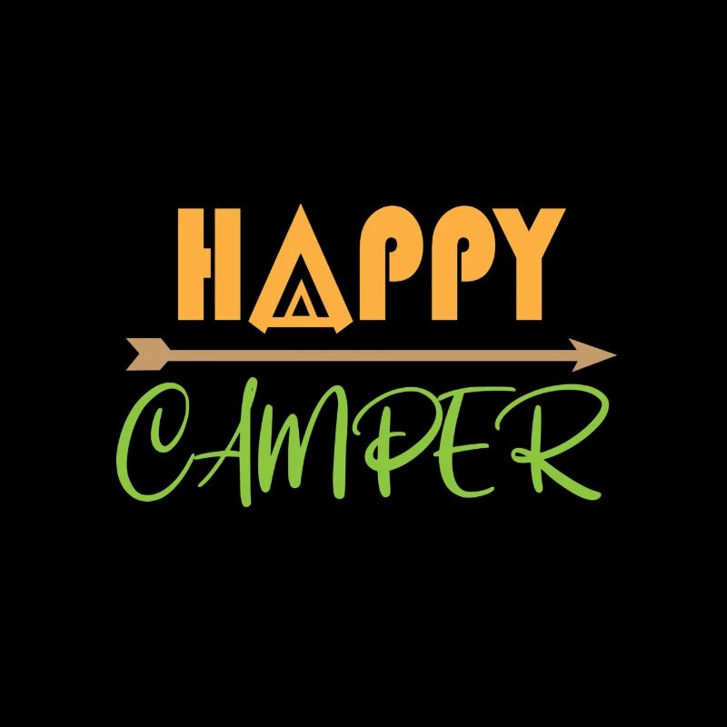 Camping-car camping-car heureux