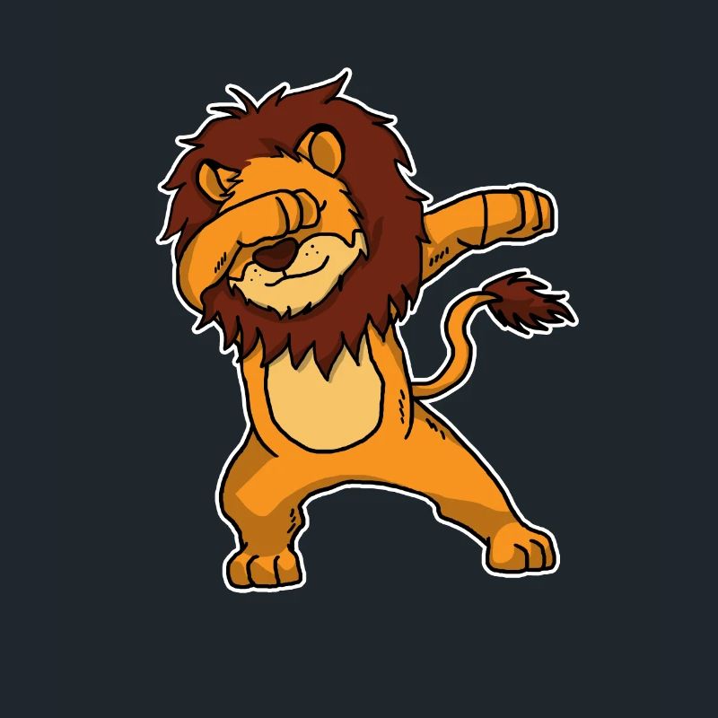 Funny Dabbing Lion Dab Dance Big Cat Lover Gift