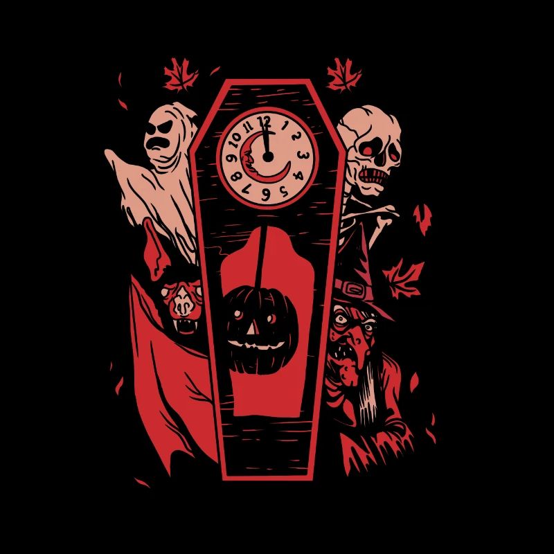 Spooky Coffin Clock : Minuit dans le royaume des monstres
