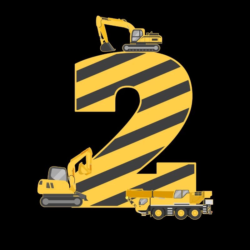 2. Geburtstag Bagger Kindergeburtstag Geschenk