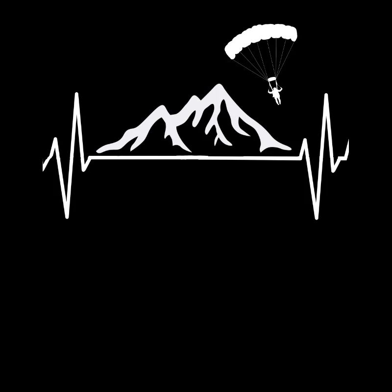Paragliding Paraglider Berge EKG Geschenk