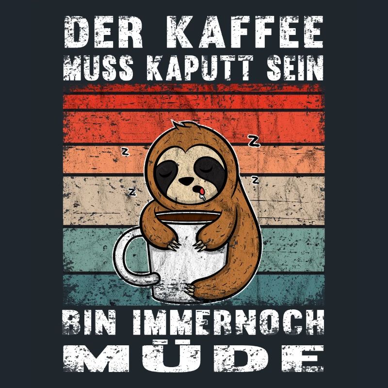 Coffee morning grouch sloth saying gift