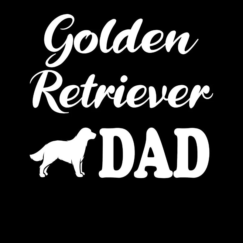 Golden Retriever Dad Spruch Geschenk