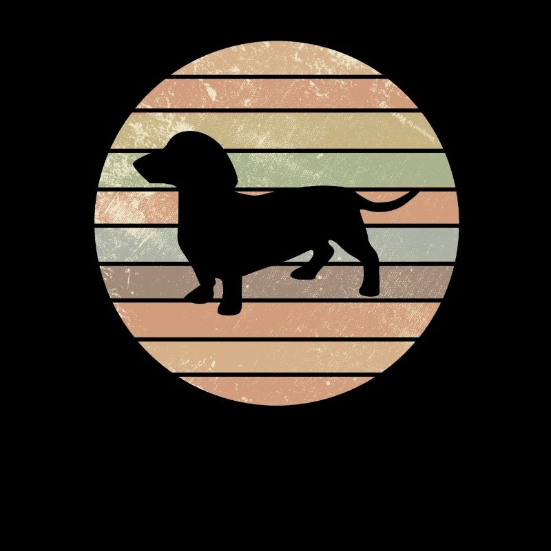 Cadeau de chien rétro teckel teckel teckel