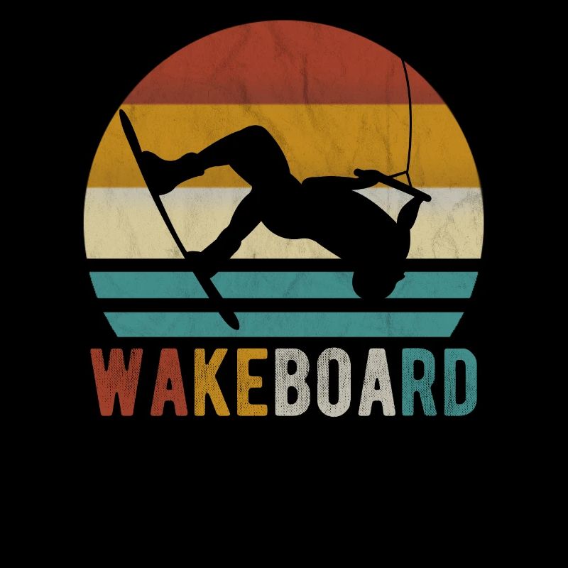 Wakeboard Wakeboarder Wakeboarding Wake retro