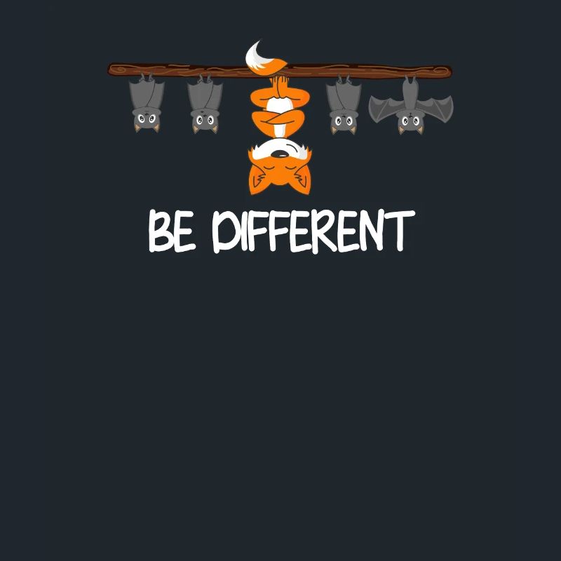 Fledermäuse & Fuchs sind be different als Geschenk