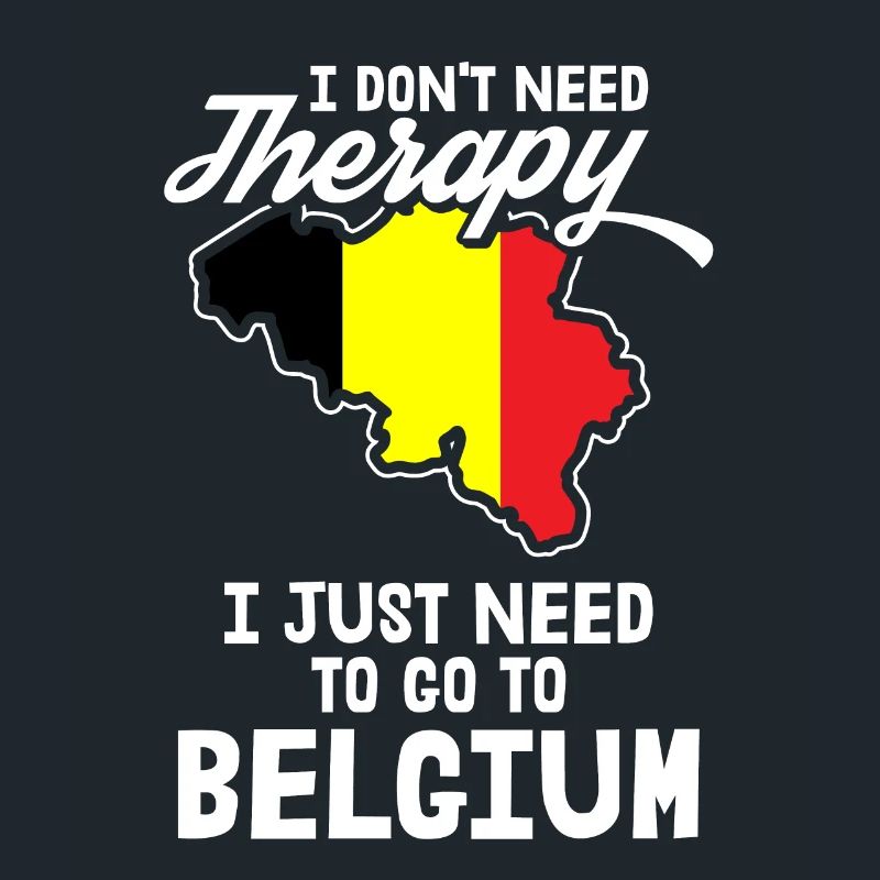 Belgium Therapy Brussels flag banner gift idea