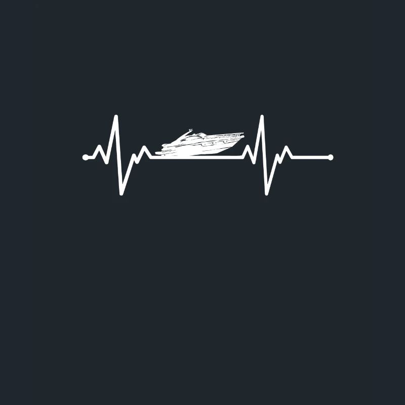 Puls Herzschlag Boot Schiff Geschenkidee