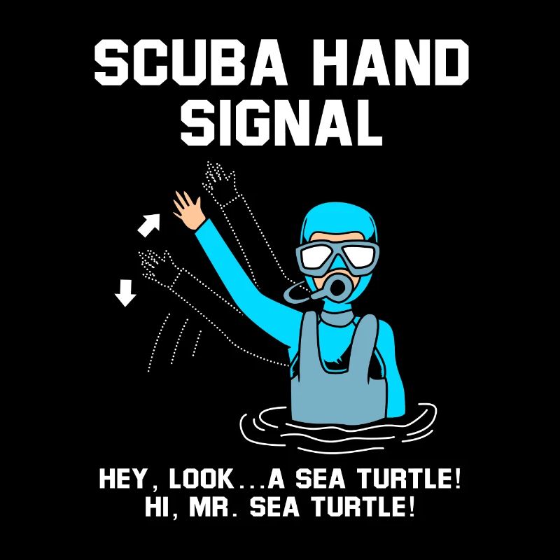 Plongeur Main Signe Scuba Diving