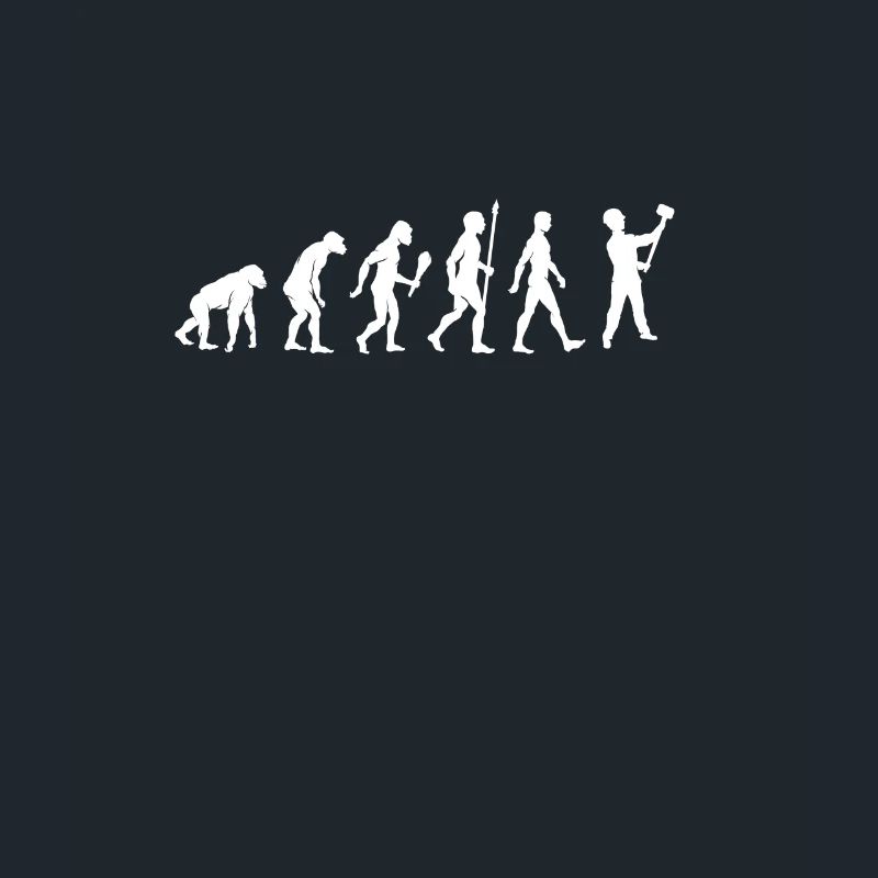 Lustige Maurer Evolution Arbeiter Geschenkidee